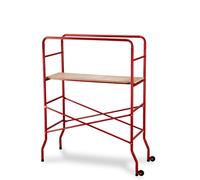 TRABATELLO ESSENZA "HOBBY" IN METALLO ROSSO 62X147X167 CM