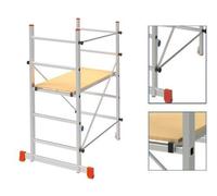 TRABATTELLI TRABATTELLO PONTEGGIO ALLUMINIO STEP UP HOBBY CM. 116x80xH152