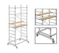 TRABATTELLI TRABATTELLO PONTEGGIO ALLUMINIO STEP UP MERIT CM. 155x100xH360