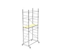 Trabattello in alluminio H3,60 M 2 semipiani e 4 ruote Ø 125 Marchetti ZEUS