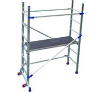 TRABATTELLO ALLUMINIO FACAL P6 MINI PONTEGGIO ALTEZZA 1,89m USO ZOPPO SU SCALE