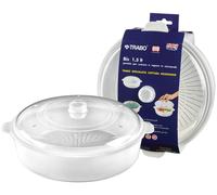 Trabo asseruola bassa per cottura a vapore , per pesce, verdure, carni ecc