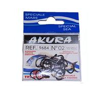 Trabucco Ami da Pesca Legati con Filo Fluorocarbon Allround SW 9684 BN Amo 12 Filo 0.16 mm Amo Trota Lago Mare Surfcasting