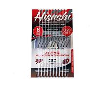 Trabucco Ami da Pesca Legati con Filo Fluorocarbon Ami Legati Hisashi 10026 Chinu Ami 14 0.16 mm 200 cm Amo Trota Lago Mare Surfcasting