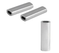 Trabucco Crimps da Pesca Oval Aluminium Crimps Diametro Interno 0.8 1.7 mm Lunghezza 6.5 mm Filo 0.45 0.70 mm