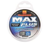Trabucco Filo da Pesca Max Plus Phantom 0.30 mm 8.50 kg 150 m in Nylon Ideale per Lo Spinning Surfcasting Carpfishing Trota Lago Resistente al Nodo con POCA Elasticità