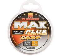 Trabucco Filo da Pesca Max Plus Super Strong Carp 0.20 mm 300 m in Nylon Ideale per Lo Spinning Surfcasting Carpfishing Trota Lago Resistente al Nodo con POCA Elasticità