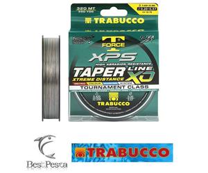 TRABUCCO TAPERLINE XD 320mt 0,14-0,40 - filo multicolor shock leader trasparente
