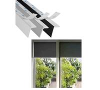 Tracce laterali di blocco della luce per tapparelle, strisce oscuranti in PVC a forma di L, coprivisore del divario della finestra del bastone della pele facile per fermare la perdite di luce, miglior