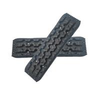 Tracce per il recupero dei veicoli 1/2 pezzi di PP ad alta resistenza for auto fuoristrada, accessori for trazione, rotaie, strumento salvataggio emergenza, neve, sabbia e fango(Black (2 pcs))