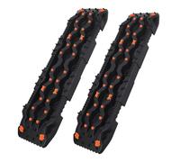 Tracce per il recupero dei veicoli 2 pezzi 10T 115CM Car Off-Road Traction Boards Rail Recovery Emergency Rescue Tool for neve sabbia fango pneumatici tappetino di trazione accessori(Orange)