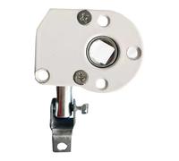 Traccia a da sole - cambio a manovella in lega di alluminio bianco con rotazione regolabile a 360 gradi | Cambio cieco all'aperto | Hardware per ingranaggio a vite senza fine per il di o