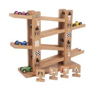 Traccia Della Gara Di Legno - Slide Di Auto Zig Zaag | Giocattoli Per Rampa Di Auto In Legno | Giocattolo Per Veicoli A Più Livelli | Traccia Da Corsa Divertente Per Casa, Asilo, Asilo, Apprendim