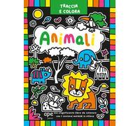 Traccia e colora animali. Ediz. illustrata