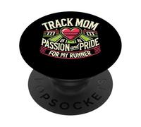 Traccia mamma passione e orgoglio per il mio corridore PopSockets PopGrip Adesivo