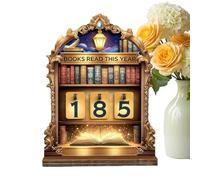 Tracciatore Contatore per Libri Letti | da Lettura in Legno - Tracciatore Libri Letti - per Scuola Biblioteca Uomini Donne Ragazzi Giovani Lettori Insegnanti Studenti