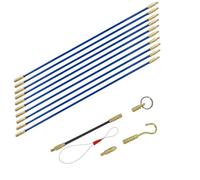 Tracciatore di cavi elettrici, Estrattore for cavi elettrici da 4 mm*33 cm, asta for condotti in fibra di vetro, nastro for pesci in fibra di vetro, asta for condotti, asta di spinta e trazione, 10 pe