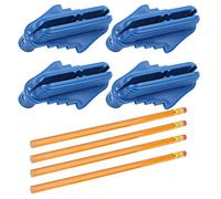 Tracciatore di linee di calibro centrale da 4 pezzi, strumento di ricerca del centro di marcatura per la lavorazione del legno con magnete, plastica ABS, per scanalatura e