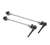 Tracciatore di traino trainer a rilascio rapido leva leggera At -skid Bicycle Skewer per bici da pieghezzamento per road mountain tc in lega in lega 2pc in lega TC4 (Nero)
