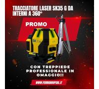 Tracciatore laser sk35 g da interni a 360° completo di treppiede spektra