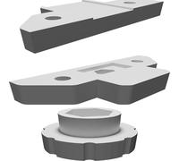 Tracciatore Segnalinee per Stecca Acciaio 19mm Guida Marcatura Supporto 3D