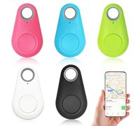 Tracciatori Bluetooth e GPS per Animali Domestici, TrackeAllarme Antifurto, Wireless GPS Tracker for Kids, Dispositivo Anti-Perdita, Portachiavi Animali, 5 PacksMix Adatto per Gatti, Cani, Valigia