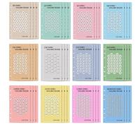 Tracciatori di sfide per risparmiare denaro, fogli A6 per pianificare il budget, 48 inserti per carte obiettivi di risparmio per raccoglitore a 6 anelli, monitoraggio finanziario, buste contanti