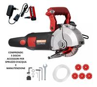 TRACCIATRICE SCANALATRICE A DISCO 8 DISCHI SCANALATORE MURO 4800W GUIDA LASER