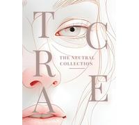 TRACE: Abstract Faux Coffee Table Book - The Neutral Collection Vol. 09: Minimal Decorative Blush and Beige Accent Hardcover with Blank Cream Pages for Modern Home & Office Styling