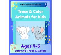 Trace & Color Animals for Kids: Fun and Easy Animal Tracing and Coloring for ages 4-6