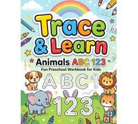 Trace& learn ABC123is the perfect preschool workbook for kids ages 3-5