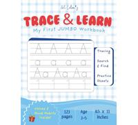 Trace & Learn: My First Jumbo Workbook - Letter & Number Tracing, Search & Find, Coloring Activities, Practice Sheets and Values & Good Habits for kids