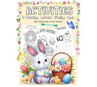 Trace Letters: Easter Activities & Coloring Book for kids Ages 3-5: Big Easy Coloring Pages, Mazes, ABC Letter Tracing & Fun Learning Activities for ... Line Tracing, Alphabet, Numbers (US Edition).