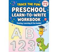 Trace the Fun! Preschool Learn-to-Write Workbook: Master Pencil Control and Alphabet Tracing for Kids Ages 3-6 with Handwriting Practice for Uppercase ... Letters, Numbers 1-10 and Fun Coloring Pages