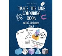 Trace the Line Colouring Book with 3d shapes