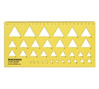 Traceease Geometrica Modello Di Redazione Triangolo Disegno Progettazione Stencil, Righello Modello Misurazione
