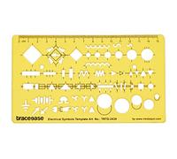 Traceease Redazione Simboli Elettrici Elettrici Modello Di Disegno Stencil, Progettazione Righello Modello Di Misurazione