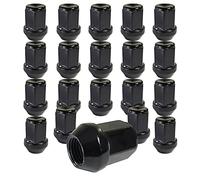 TRACER 20 dadi ruota neri collare conico chiuso M14x1,5 compatibile con Chrysler, Ford, Land Rover, Opel