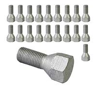 TRACER 20 Steel Rim Bolts Wheel Bolts M12 x 1.25 22mm Cintura conica 60° compatibile con FIAT, Alfa Romeo, Lancia