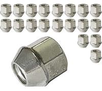 TRACER - Coprimozzi M12 x 1,5 con base conica, 60°, aperti, set da 20, chiave esagonale da 21 mm