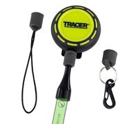 TRACER Fondina retrattile (tirante per matita), clip da cintura resistente, moschettone e cordino, chiusura ad accesso rapido, compatibile con matite Tracer con fori profondi e matite da falegname