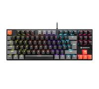Tracer GAMEZONE Blade 87 - Tastiera meccanica da gioco, compatta con 87 tasti con illuminazione arcobaleno con 6 modalità, tasti multimediali, anti-ghosting