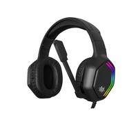 Tracer Gamezone GZ X3 - Cuffie da gaming stereo a LED RGB da 40 mm con microfono pieghevole, controllo del volume, fascia imbottita comoda e leggera, cuscinetti auricolari morbidi, isolamento acustico