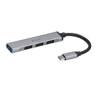 Tracer Hub USB-C 4 porte H40 Alluminio