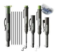 Tracer Kit completo di marcatura per fori profondi, (incluso pennarello indelebile a doppia punta, matita per fori profondi, 6 fondine per dispenser di mine di ricambio)