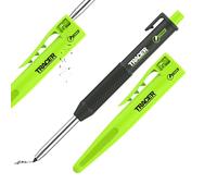 Tracer Pencil 2.0 Matita Carpentiere 2.8mm - Holster & Temperino Integrato | Punta 2.8mm | Mina 2B profonda 145mm in fori da 6mm | Temperino integrato | Clip robusta cantiere