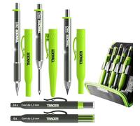 Tracer Pro Series 5Pce Kit di Marcatura Professionale da 5 Pezzi con Fondina | Matita per Fori Profondi, Matita Robusta e di Precisione (Alluminio) + 30 Mine