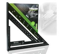 TRACER Speed Square 300 mm (12 pollici) Rafters Square con scala metrica e anca e valle, strumento per la marcatura di tetti e carpenteria