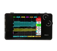 Tracer via cavo, oscilloscopio industriale Ds212 Oscilloscopio digitale portatile formato tascabile 2 canali Oscilloscopio con interfaccia USB Apparecchiatura per oscilloscopio USB, analizzatore di