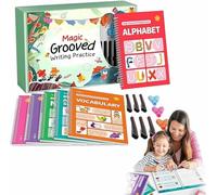 Tracet-rek Cartella di lavoro, Libro magico riutilizzabile per esercitazioni di scrittura, libri di pratica di scrittura a mano di Young Minds Fast-Track, quaderni magici, imparare a scrivere numeri e